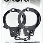 אזיקי מתכת איכותיים - NMC - Sex Extra Hand Cuff & Rope 3m צבע שחור