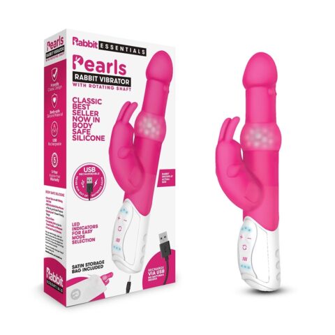 ויברטור פנינים יוקרתי נטען  Rabbit Essentials - Rechargeable Pearls