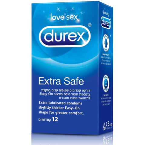 קונדומים דורקס קונדום אקסטרה סייף  Durex - Extra Safe Condom