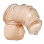 חגורת צניעות כלוב רך לאיבר המין של הגבר XR Brands- Detained Soft Body Chastity Cage