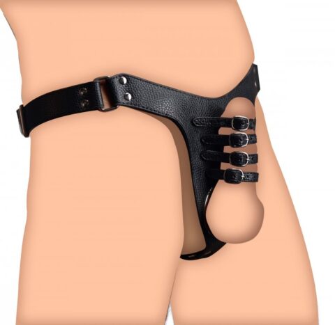 רתמת צניעות לגבר  XR BRANDS - Male Chastity Harness