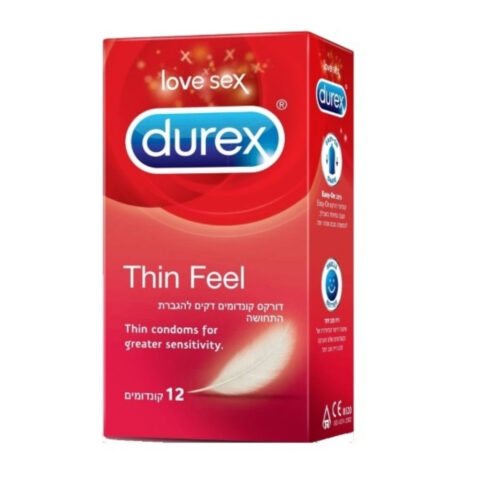 קונדום דורקס דק להגברת התחושה   Durex -  Thin Feel