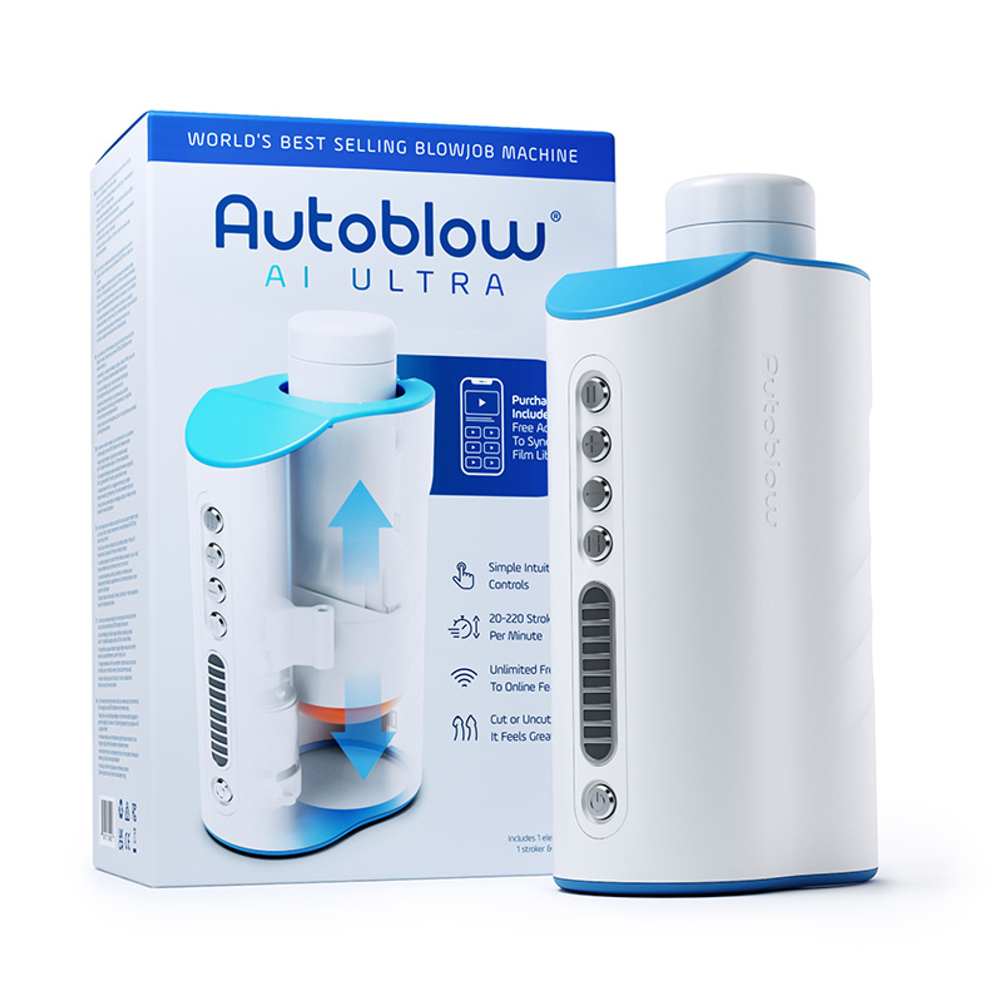 מכשיר מציצה יוקרתי לגבר החדשני ביותר | Autoblow AI Ultra